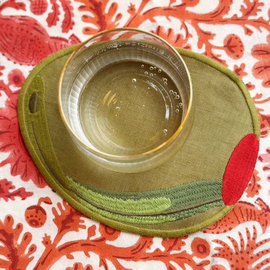 Olive Cocktail Napkins