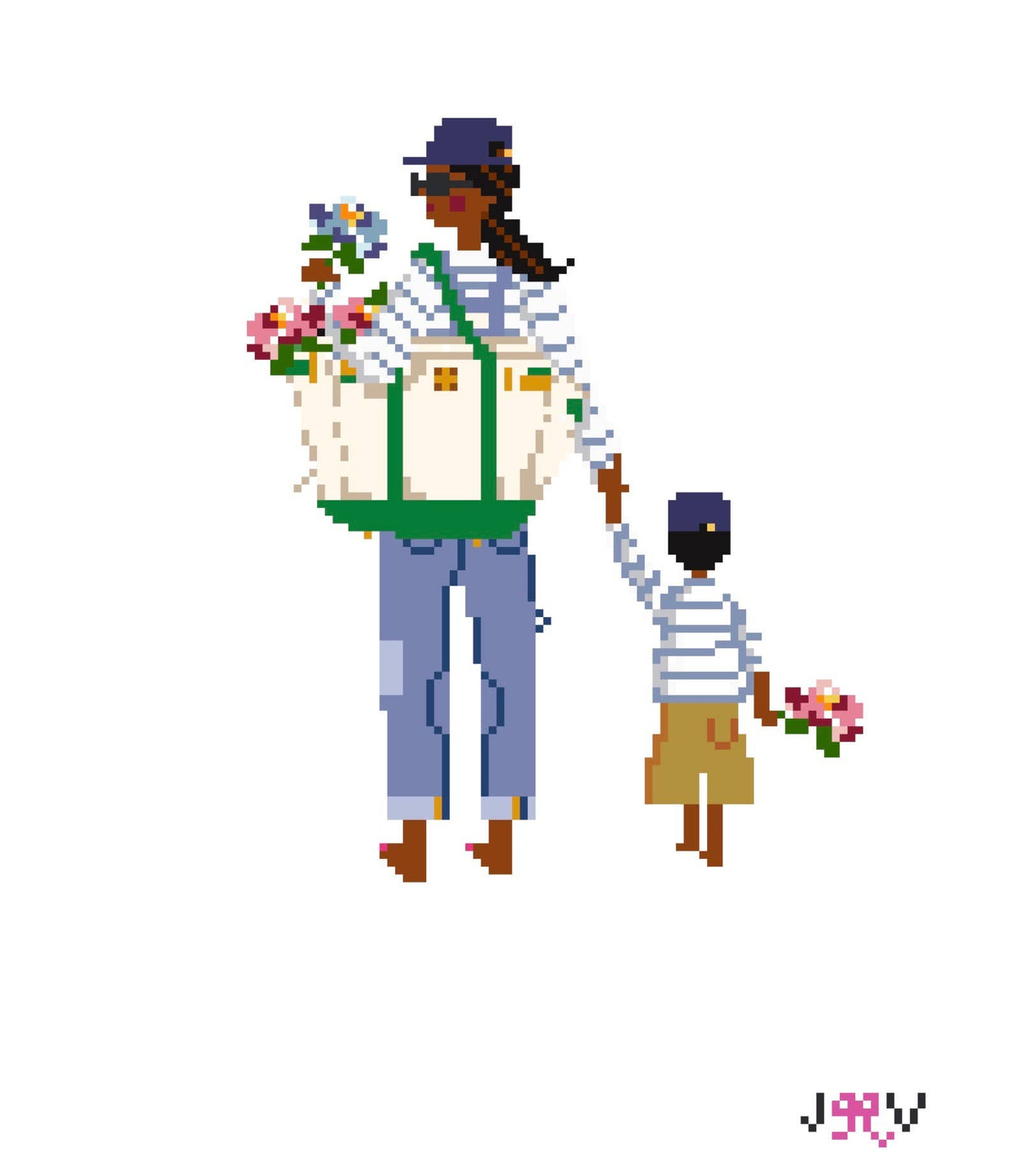 Mother & Child Needlepoint Canvas