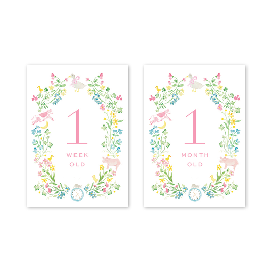 Mother Goose Milestone Cards
