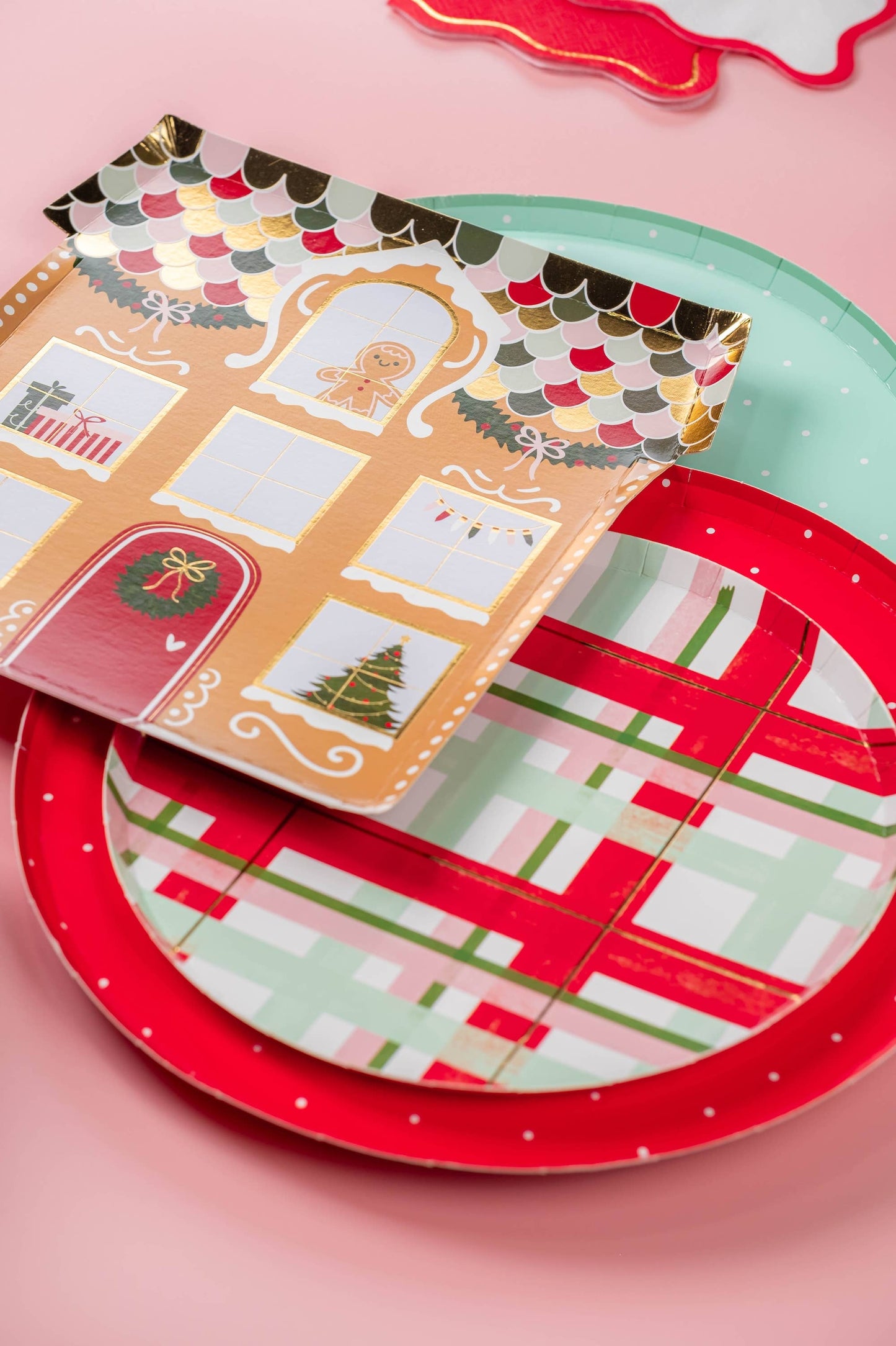 Cheerful Plaid Small Plates