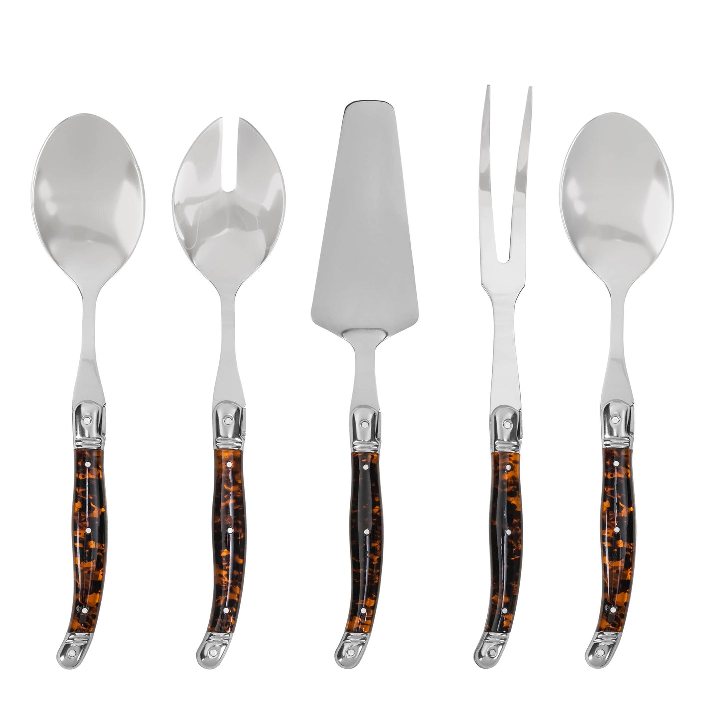 5-Piece Tortoise Shell Hostess Set