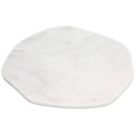 LG White Marble Plate