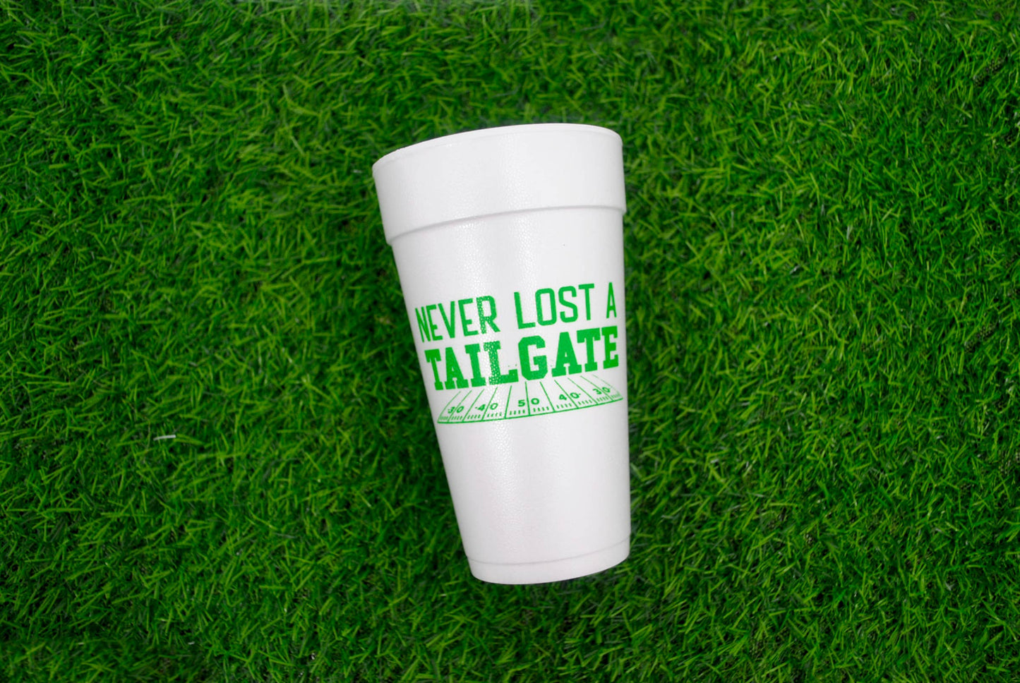 Never Lost Tailgate Styrofoam Cup