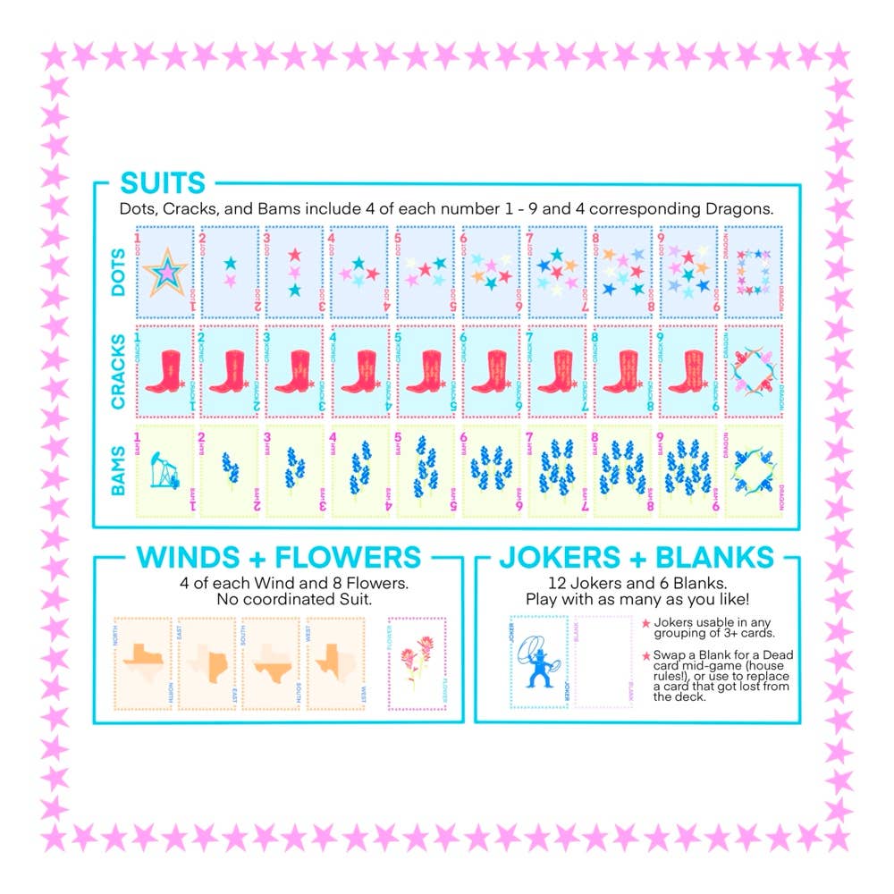 Texas Mahjong Card Deck