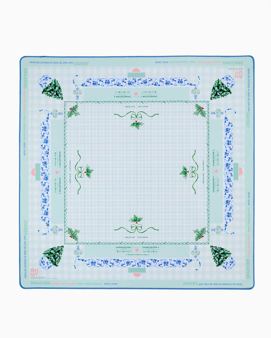 Holly Jolly Instructional Mahong Mat