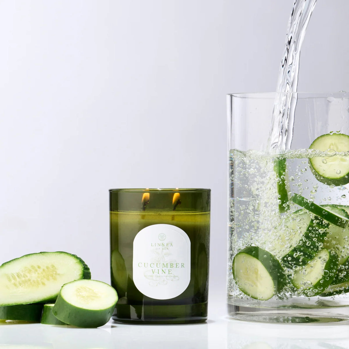 Linnea Cucumber Vine Large Candle
