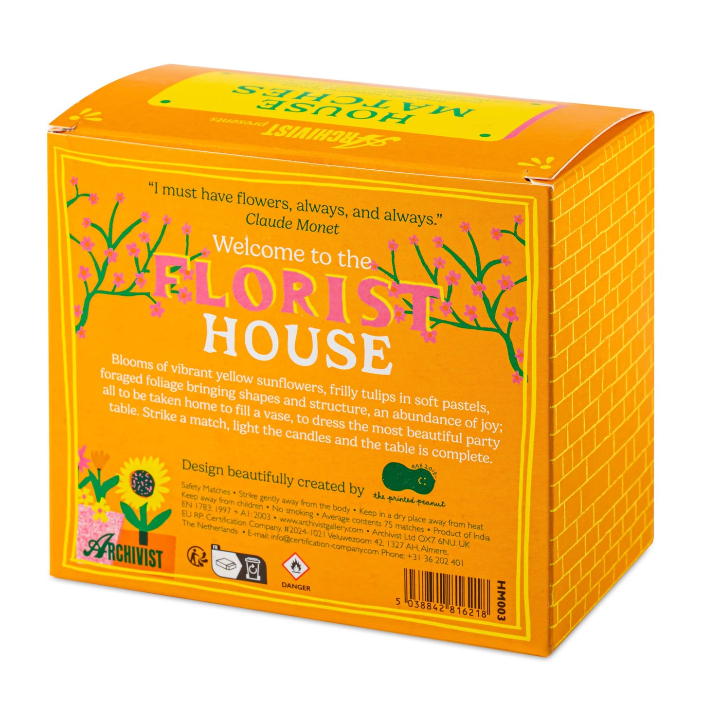 Florist House Luxury Matches