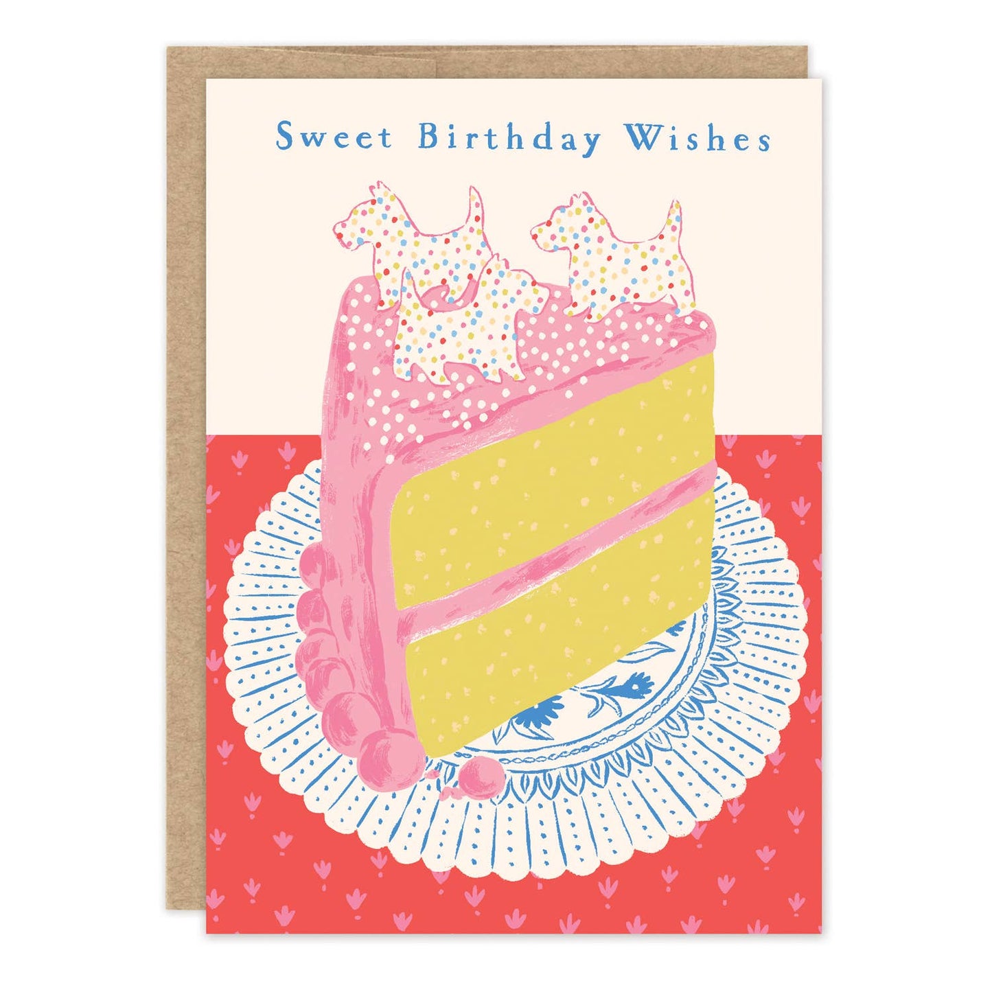 Westie Rainbow Cake Birthday Card