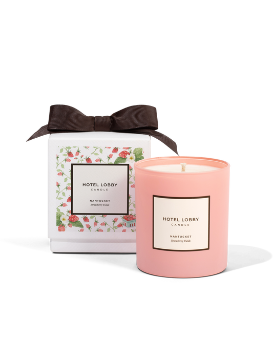 Hotel Lobby Candle - Nantucket Strawberry Fields - Luxury Soy Candle - 9.75 oz