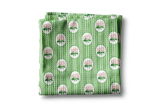 Hydrangea Flower Chinoiserie Kitchen Towel Preppy Spring