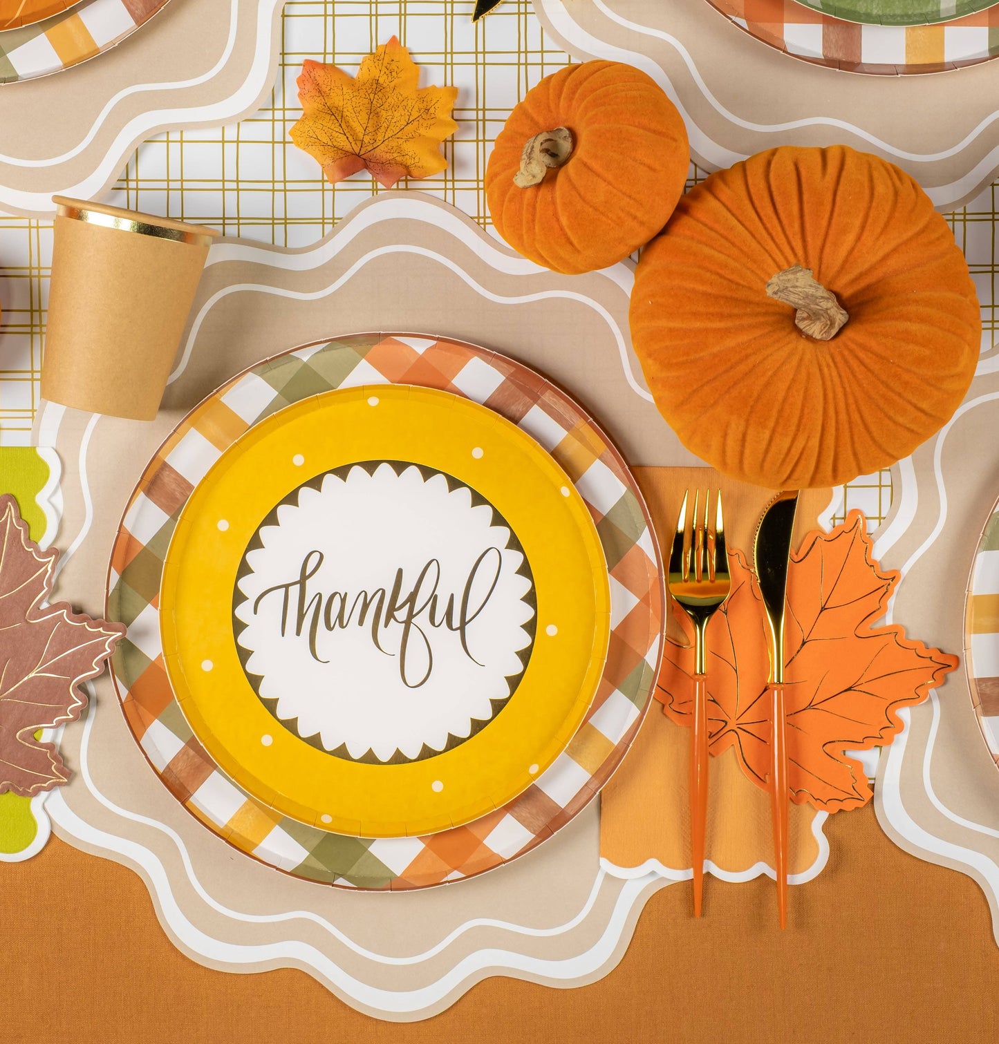 Harvest Plaid Dinner Plate