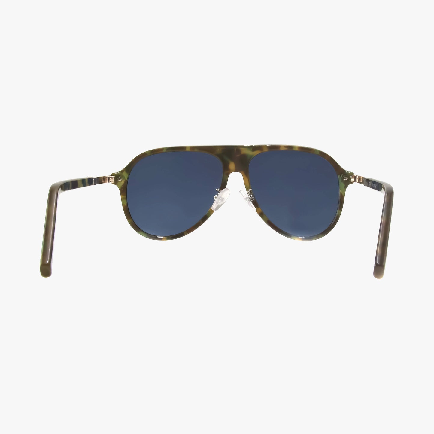 AURA GREEN TORTOISE Polarized Fashion Aviator Sunglasses