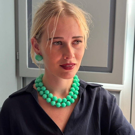 Luisa Carved Jade And Black Onyx Earrings