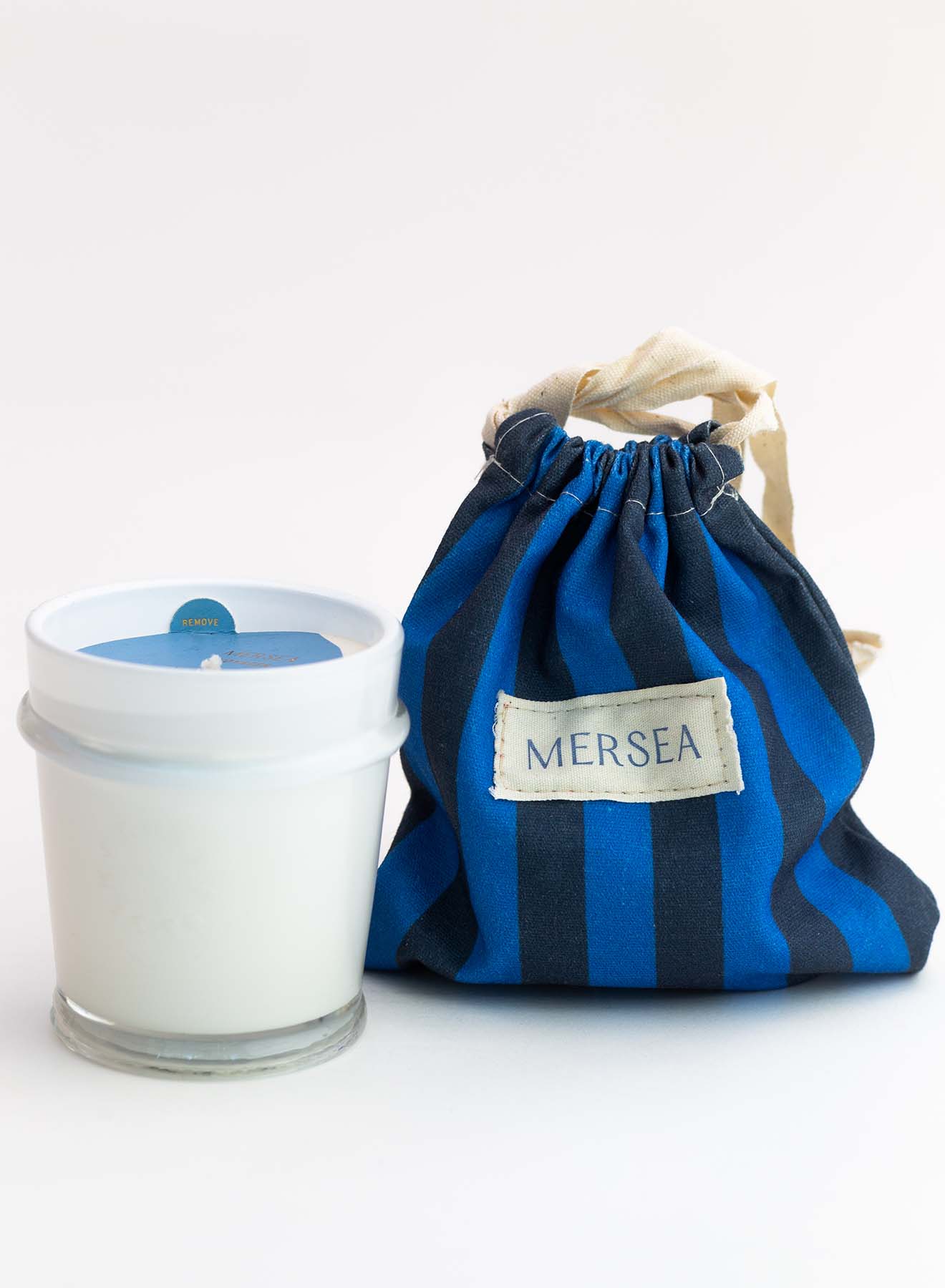 Striped Bagged Candle