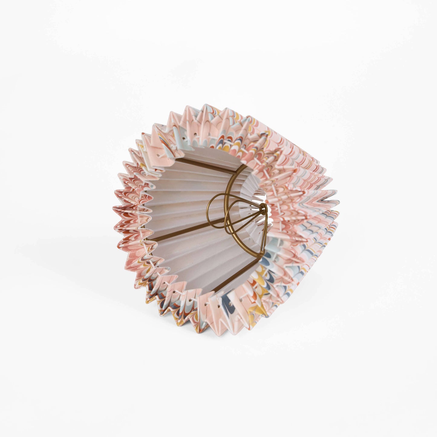 MARBLED SMALL PLEATED LAMPSHADE - TWILIGHT MOUNTAIN