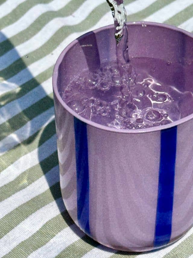 Lilac & Navy Cup