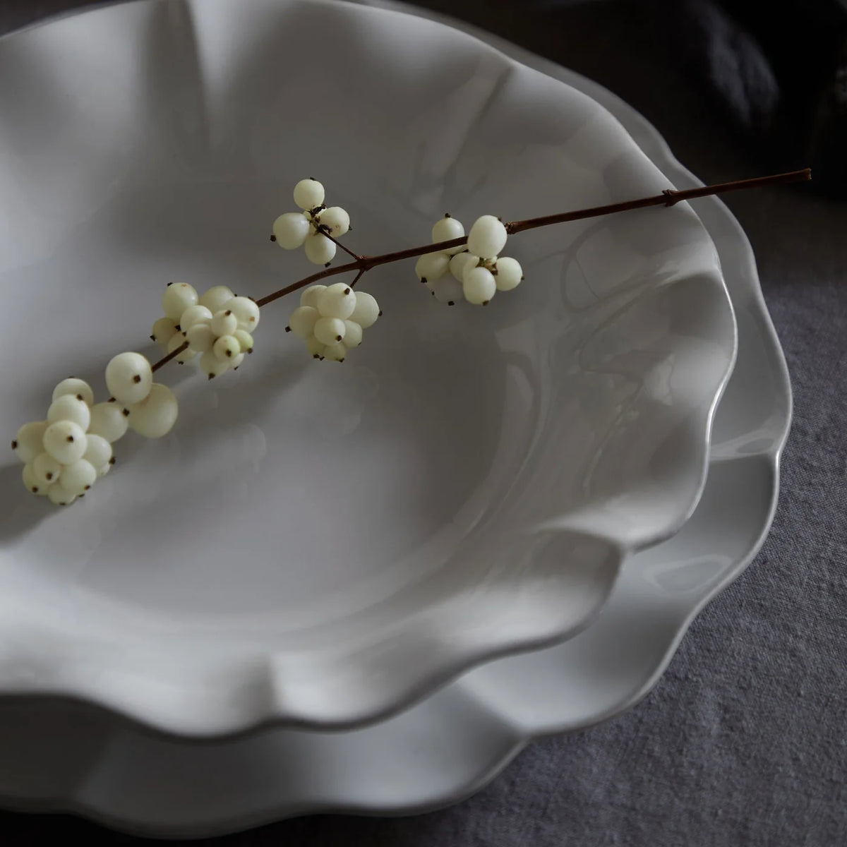 Rosa Soup/Pasta Plate 10 in – White