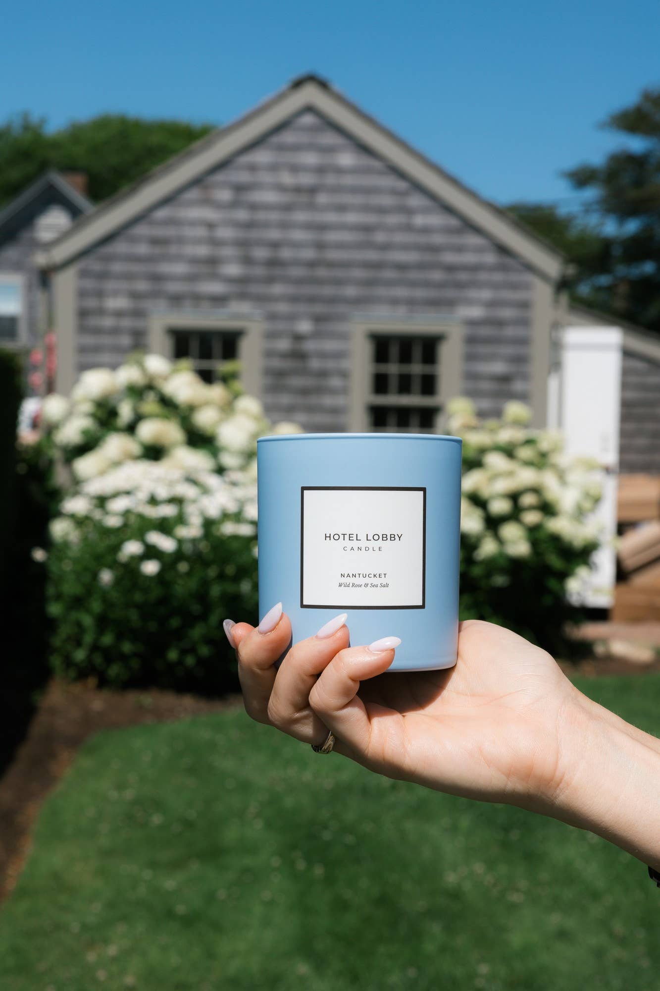 Hotel Lobby Candle - Nantucket Wild Rose & Sea  - Luxury Soy Candle - 9.75 oz