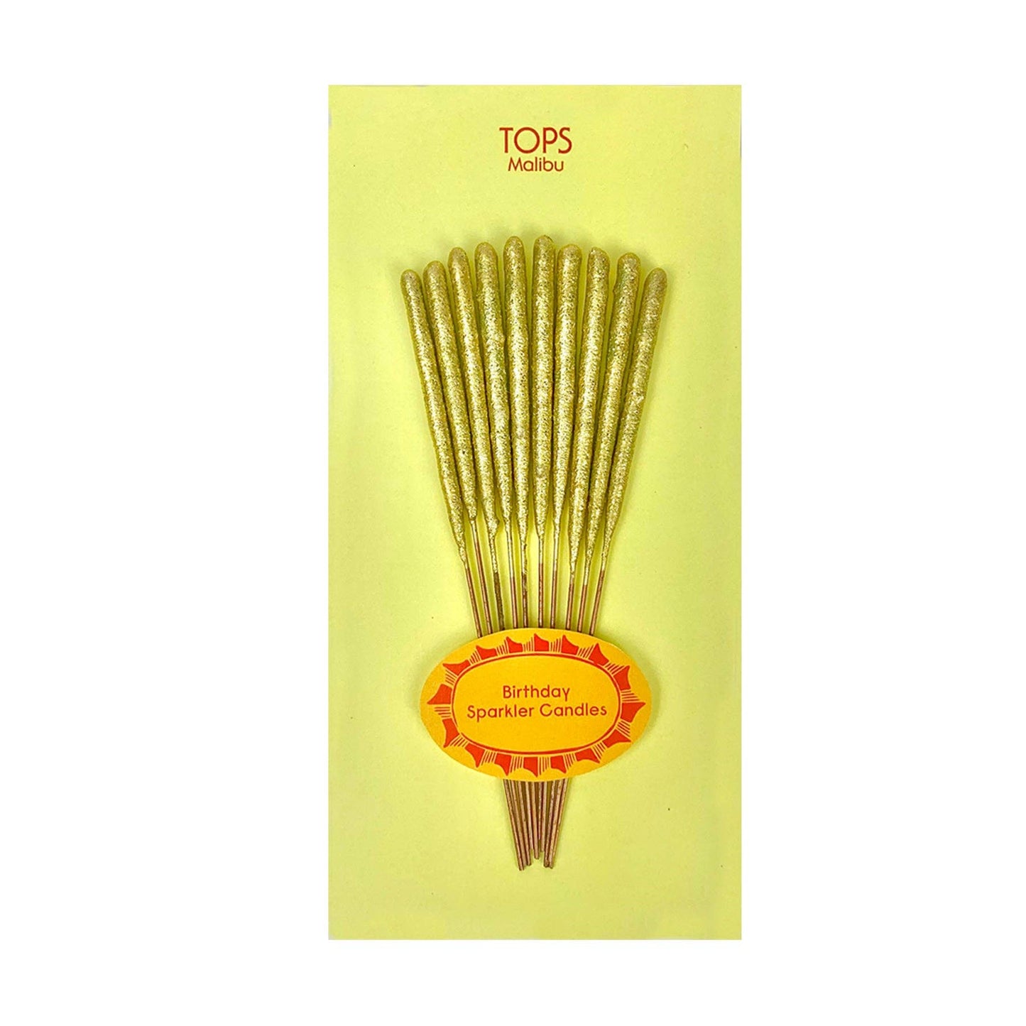 Gold Sparkler Candles - Birthday - Set of 10