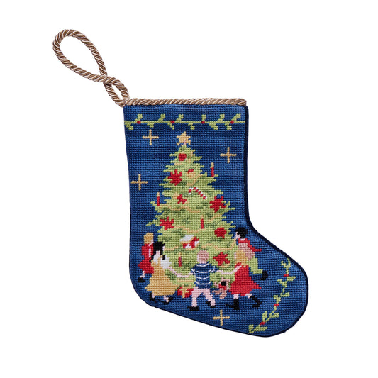 Tree and Friends Embroidered Mini Stocking