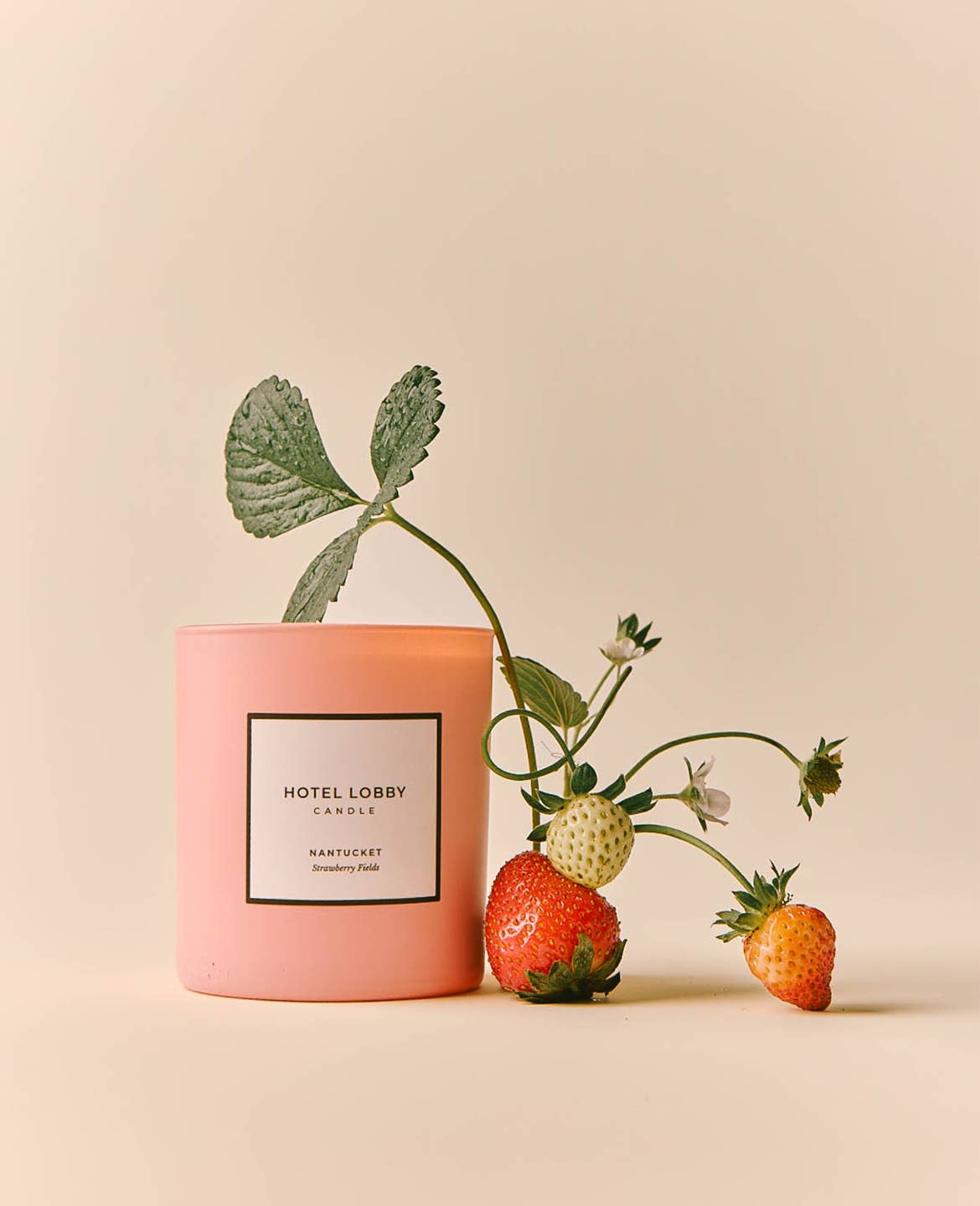 Hotel Lobby Candle - Nantucket Strawberry Fields - Luxury Soy Candle - 9.75 oz
