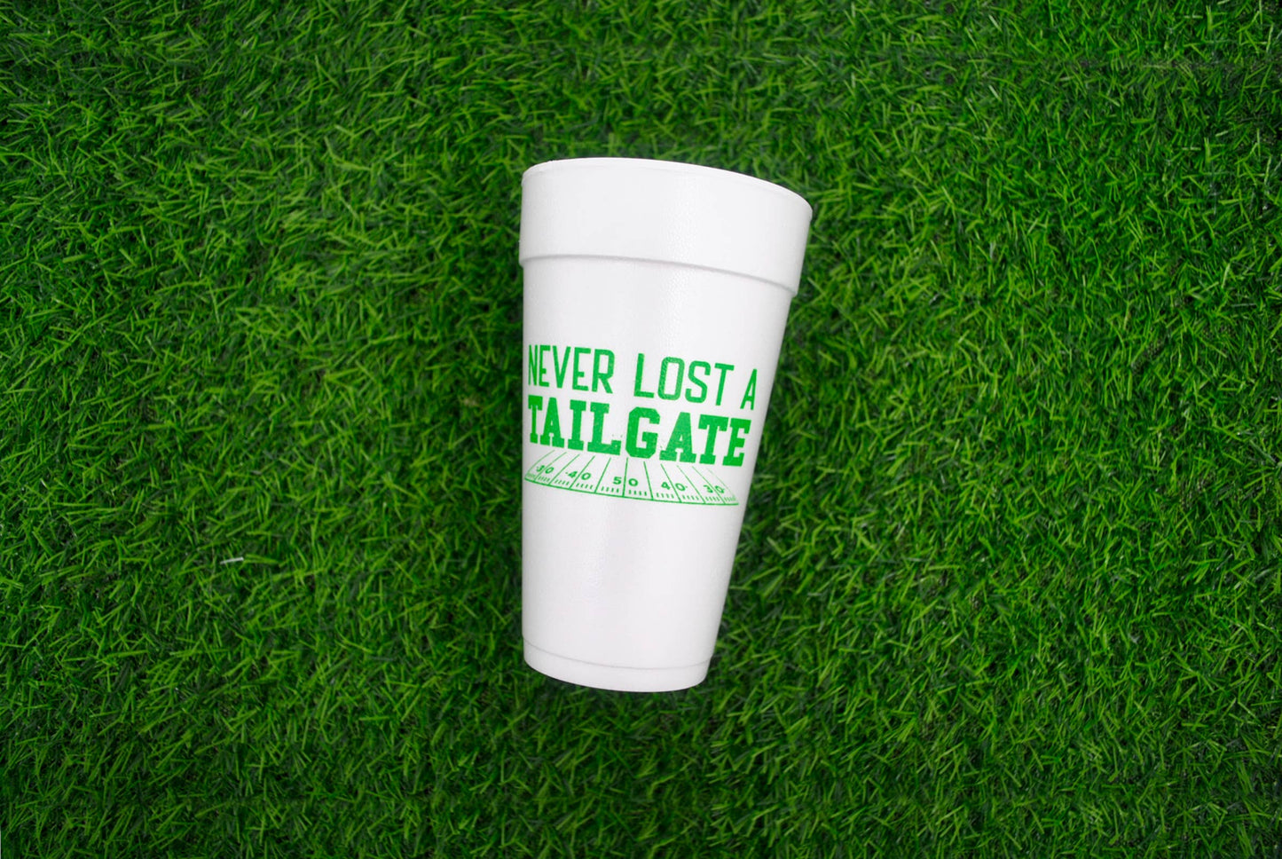 Never Lost Tailgate Styrofoam Cup