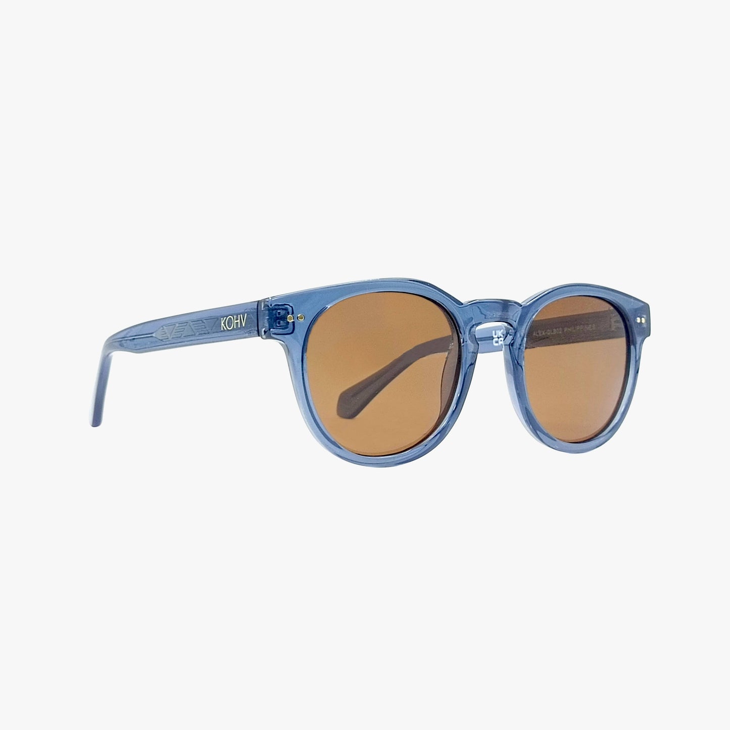 Denim Polarized Round Fashion Sunglasses