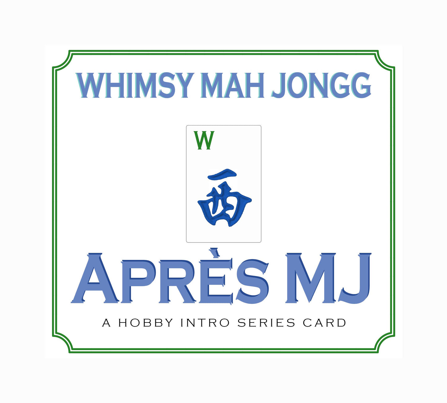 Aprés Ski Mahjong Card