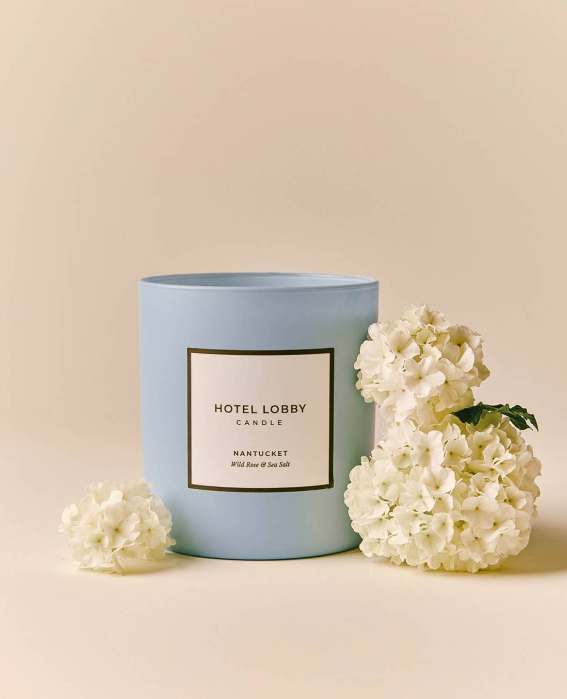 Hotel Lobby Candle - Nantucket Wild Rose & Sea  - Luxury Soy Candle - 9.75 oz