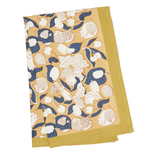 Mustard & Blue Tea Towels