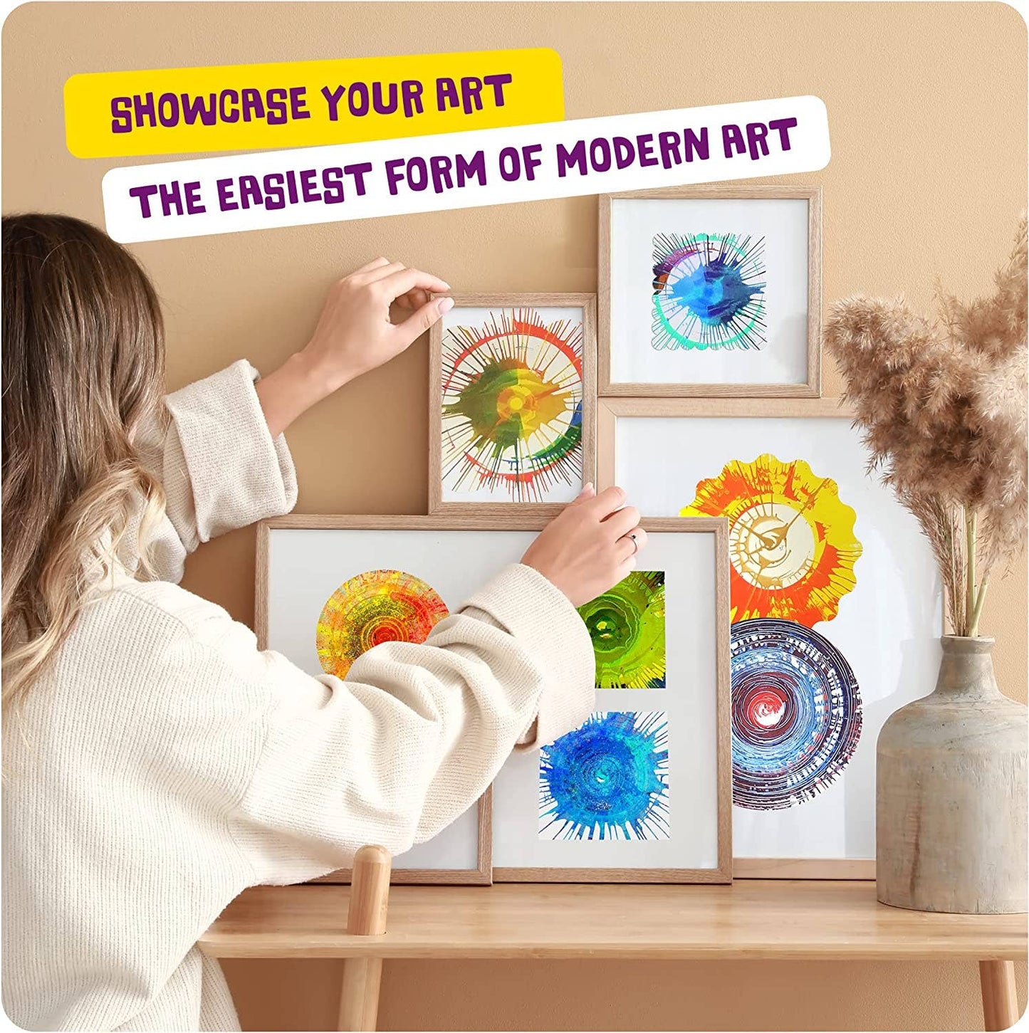 Spin Art Machine Kit - Paint Spiral Station Center