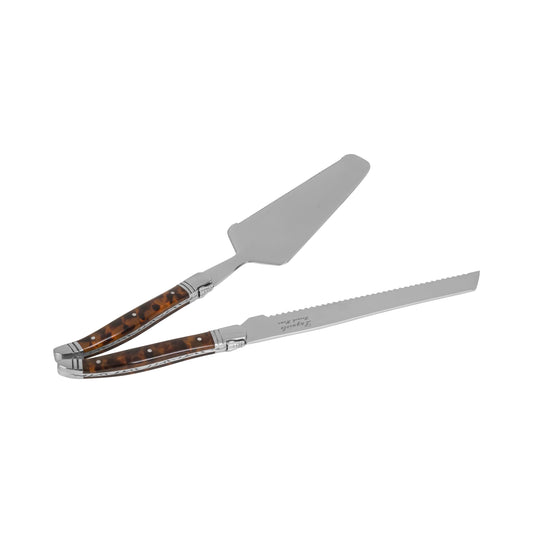 Tortoise Shell Cake & Pie Server Set