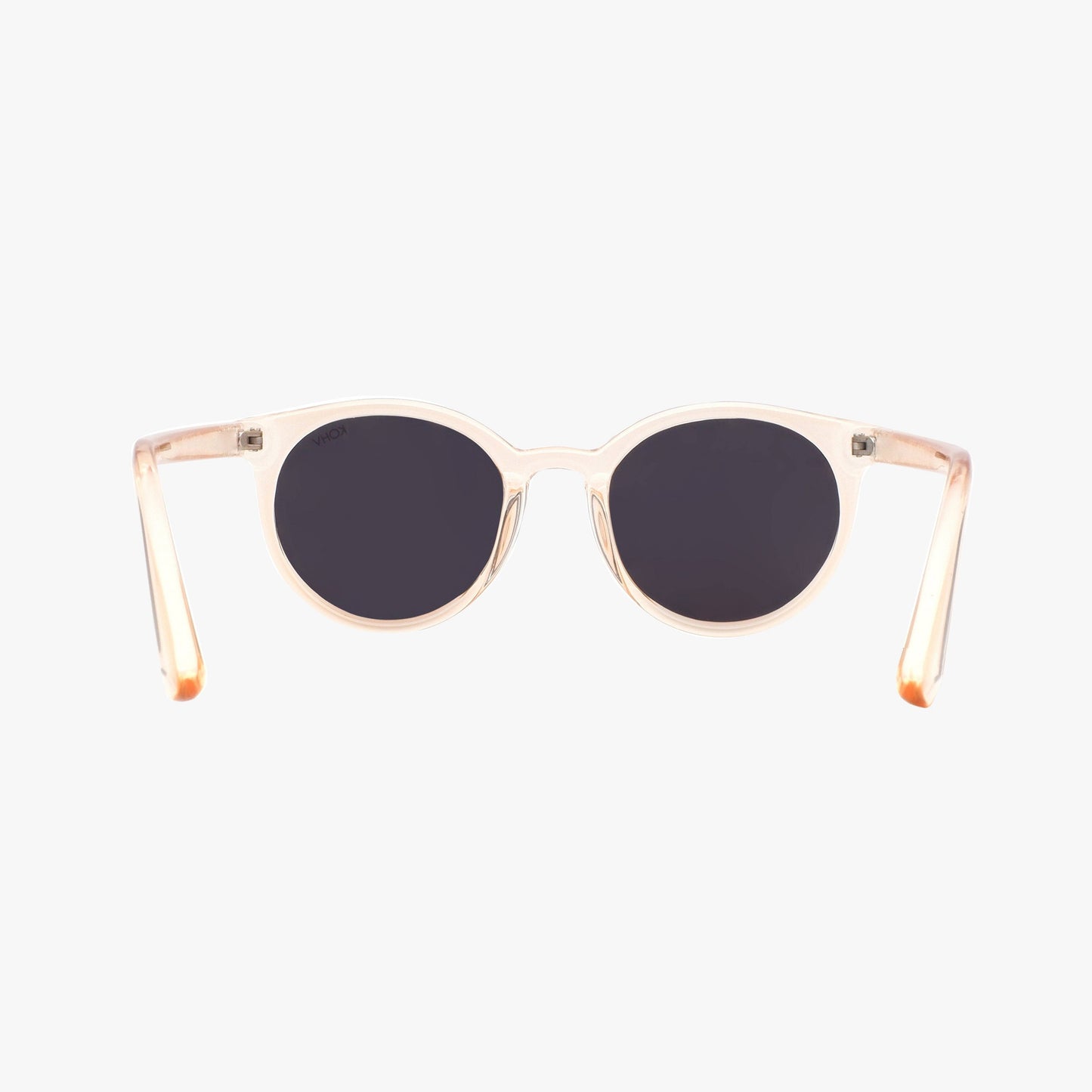 Polarized Round Sunglasses in Heron Blush