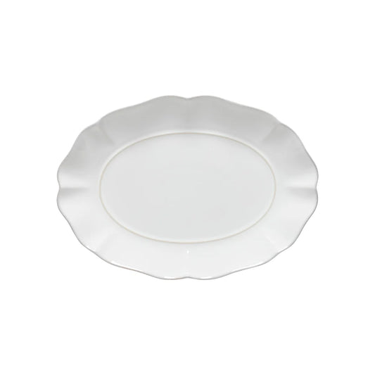 Rosa Oval Platter 12 in – White