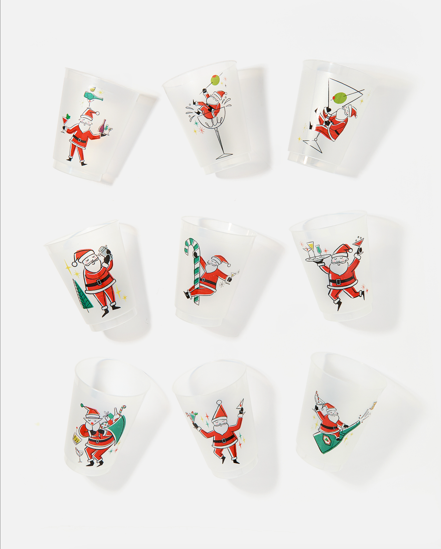 Sippin' Santas Frosted Cups