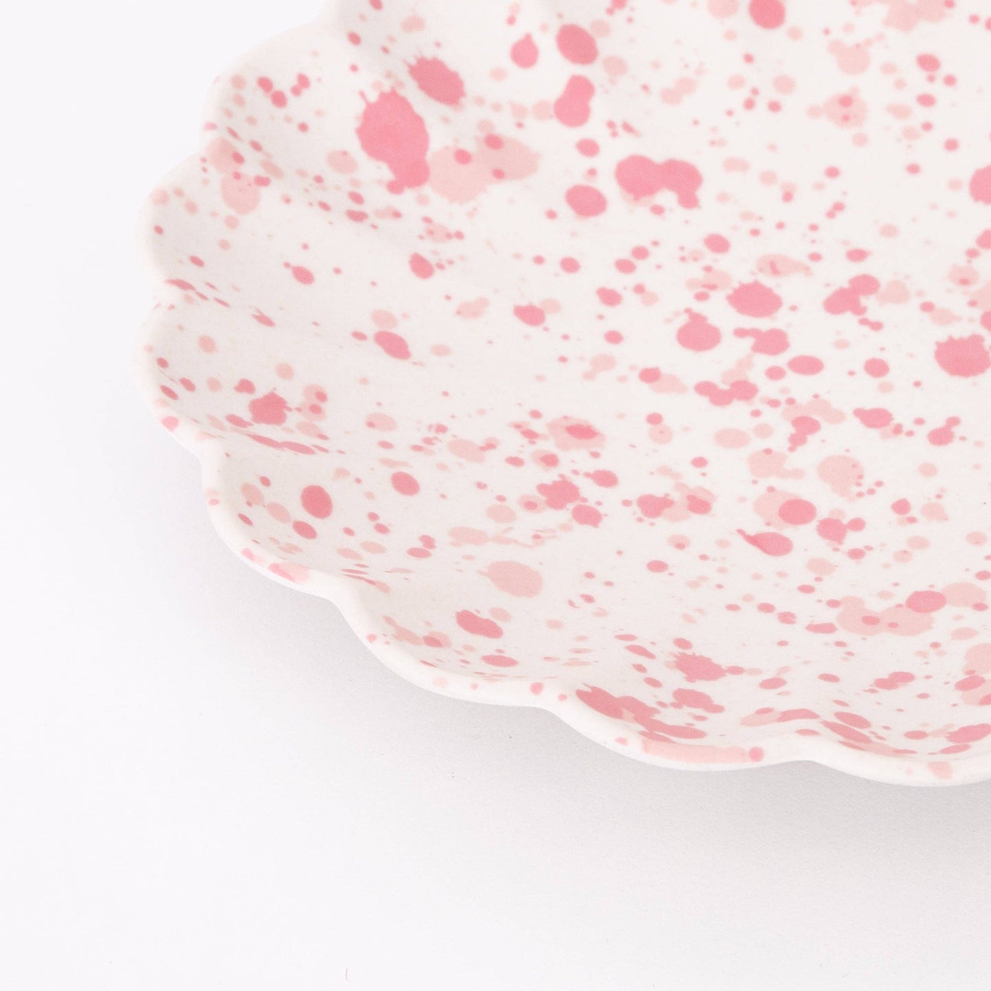Large Speckled Reusable Bamboo Plates