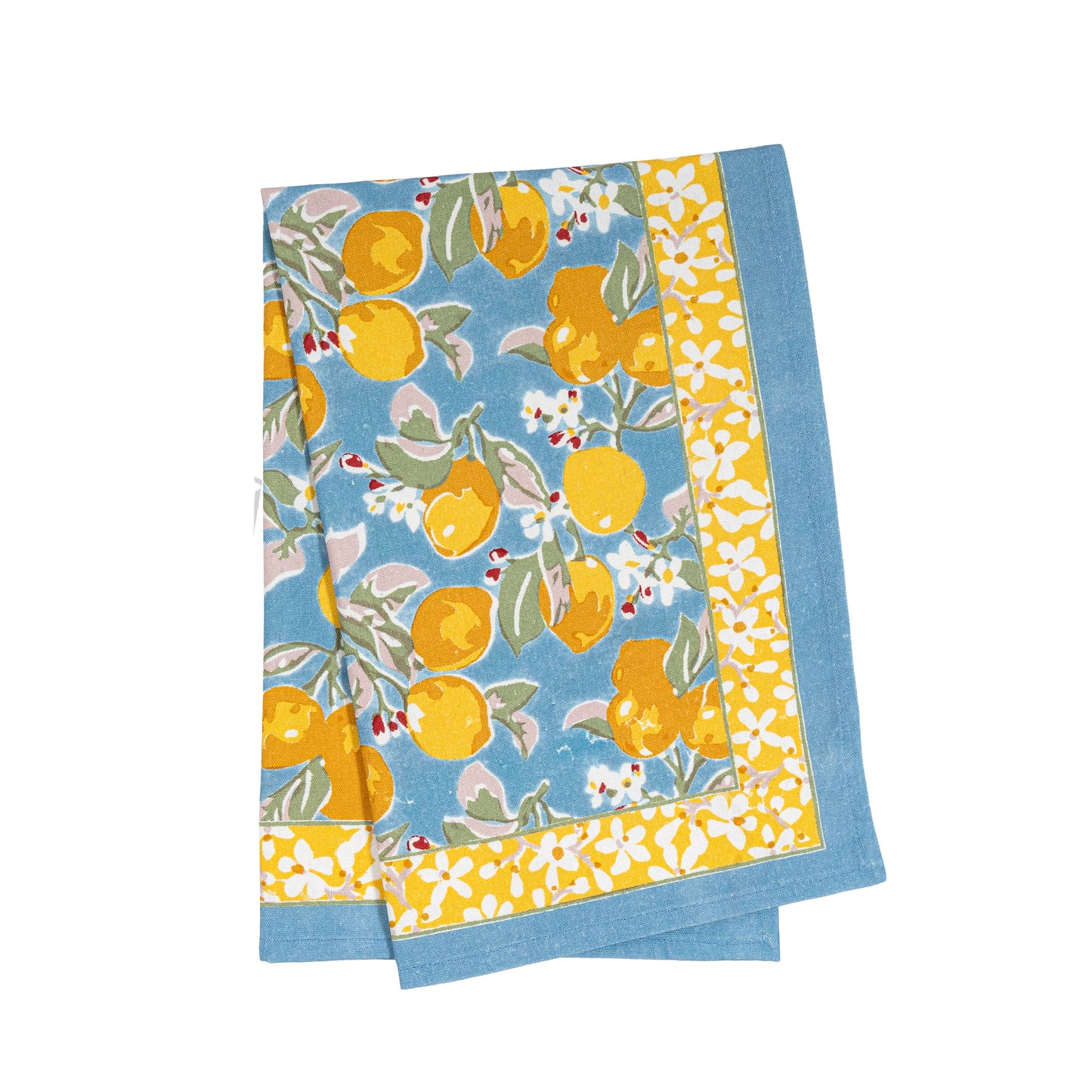 Citron Blue & Yellow Tea Towels