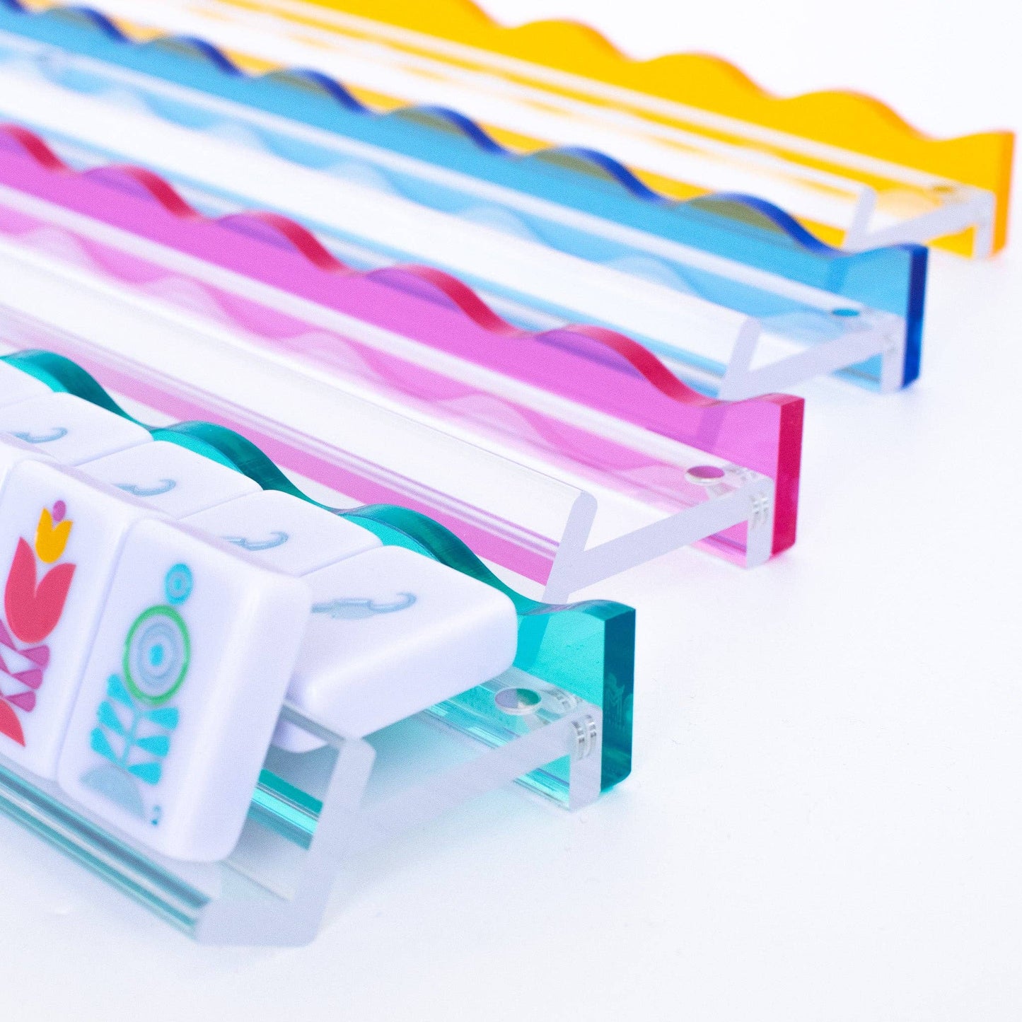 Wavy Acrylic Mahjong Racks