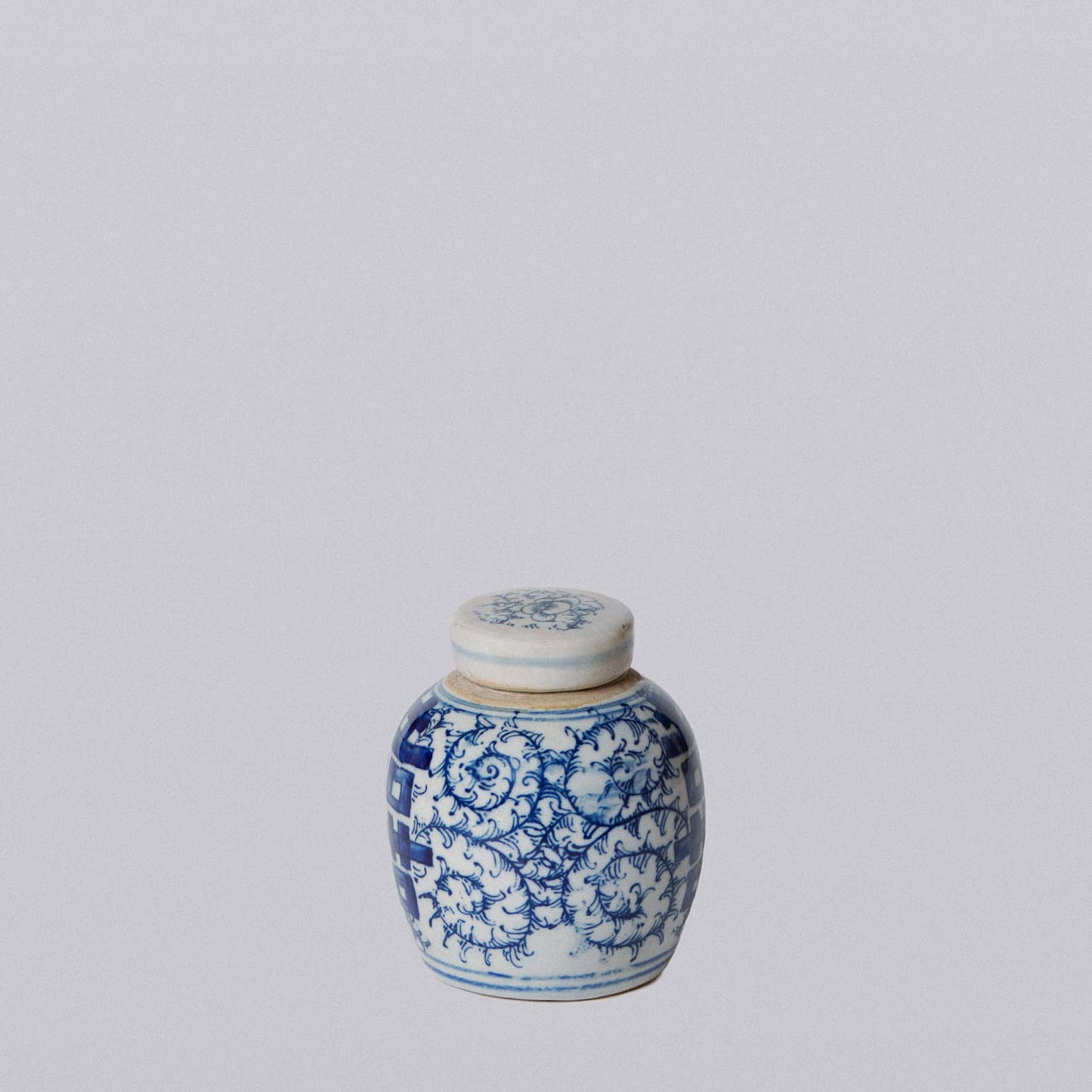 Porcelain Mini Double Happiness Round Jar