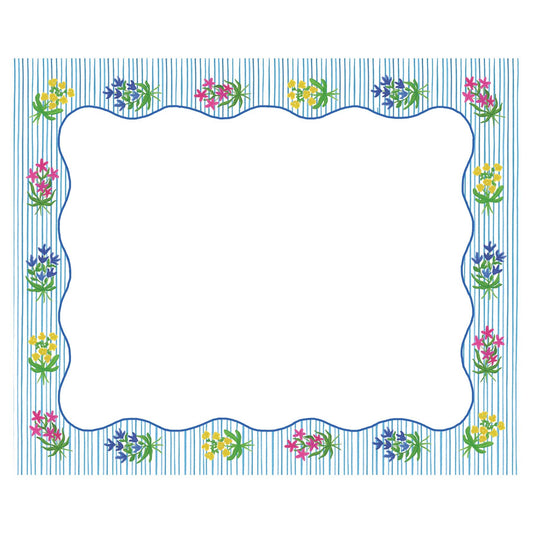 Floral Stripe Notepad