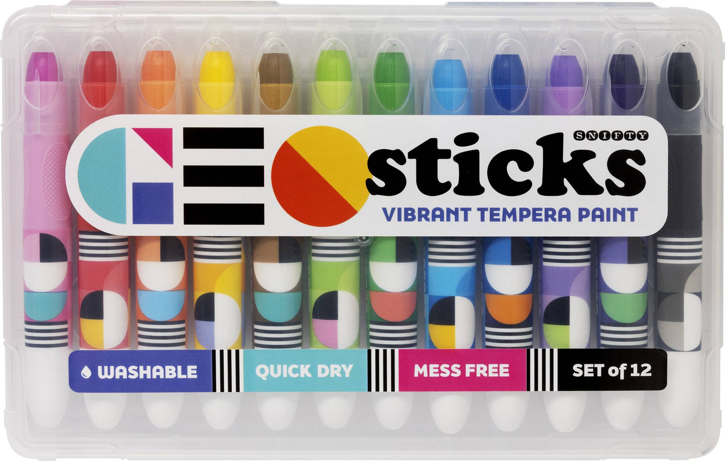 SNIFTYGEO STICKS VIBRANT TEMPERA PAINT STICKS - BRIGHTS