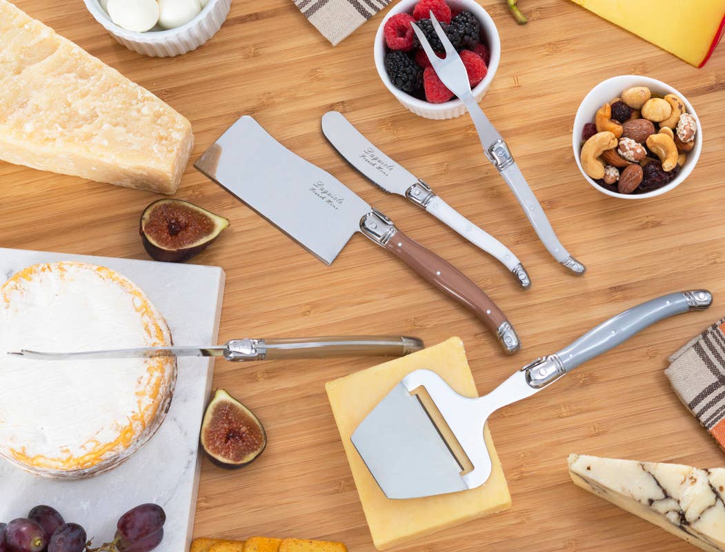 5 Piece Cheese Knife & Slicer Set Mixed Metals
