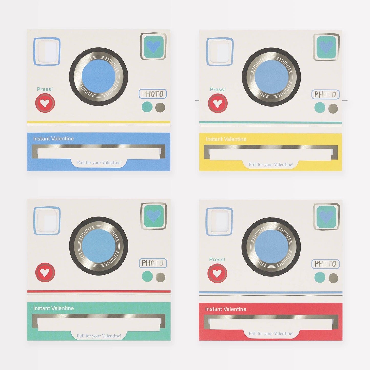 Instant Camera Kids Valentine's Cards