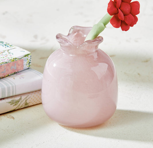 Cozy Mini Bud Vase Glass Pink