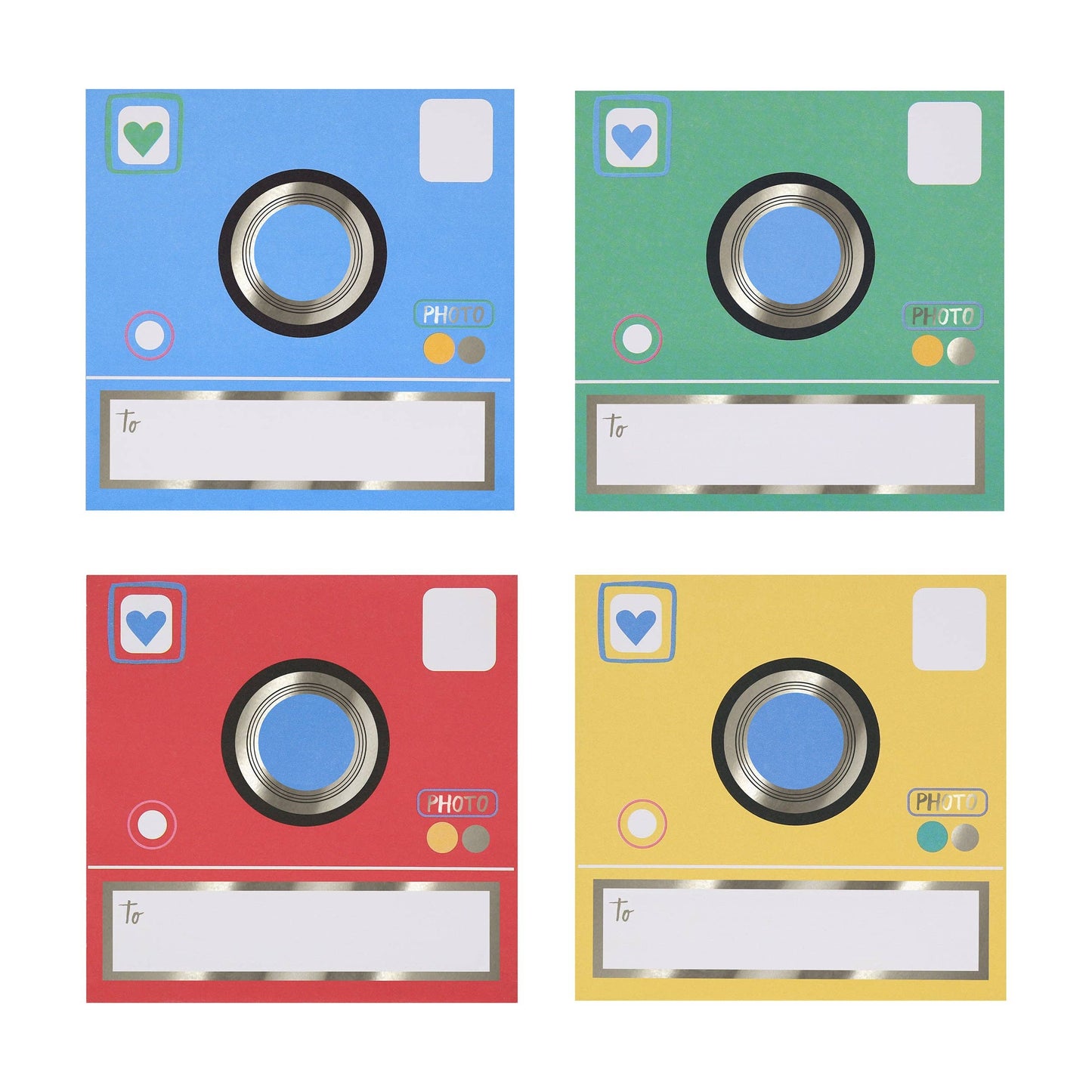 Instant Camera Kids Valentine's Cards