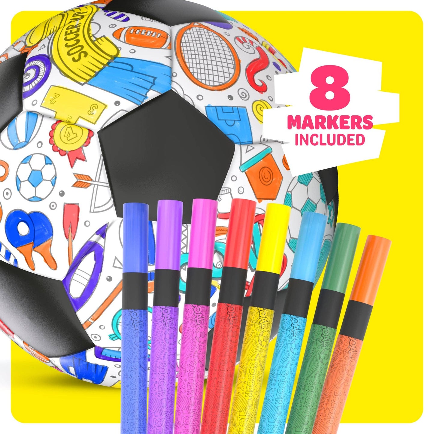 Soccer Ball Coloring Kit for Kids
