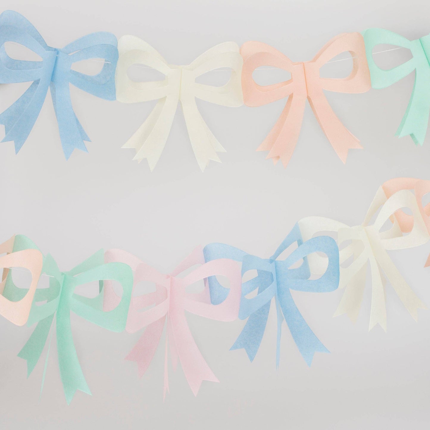 Tissue Paper Bow Garlands