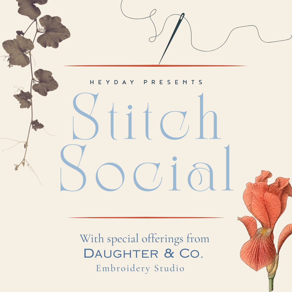 Stitch Social with Daughter & Co. | October 29, 2026