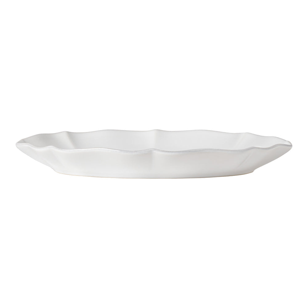 Rosa Oval Platter 12 in – White