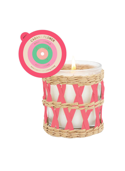 Cabana Flower Seagrass Candle